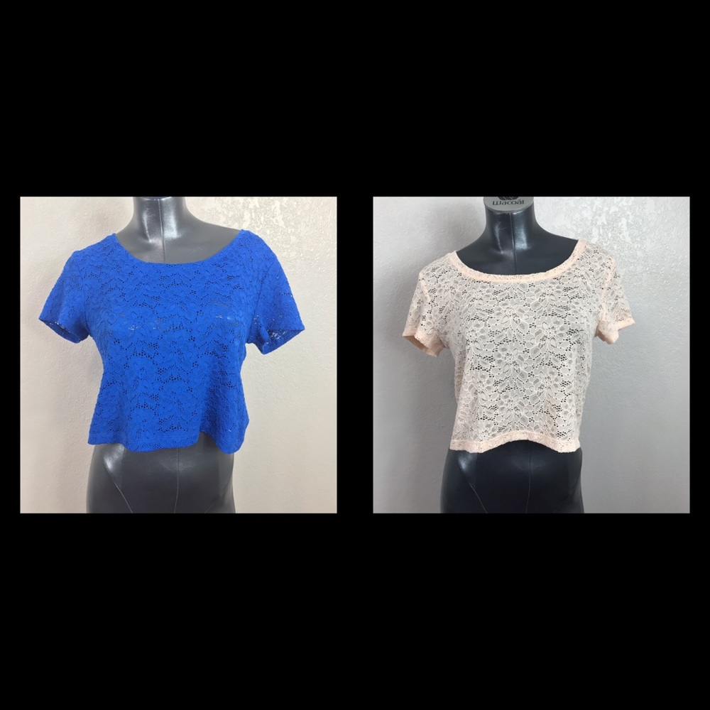 EXPRESS CROP TOPS SET OF 2